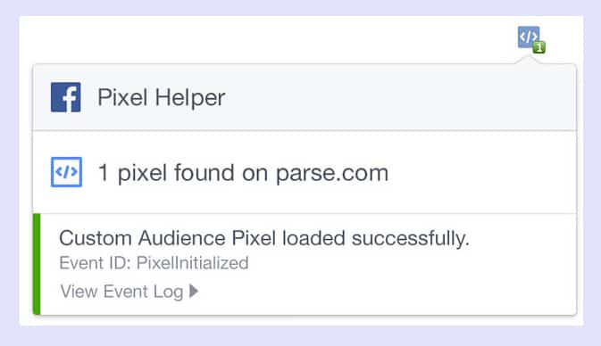 facebook pixel helper