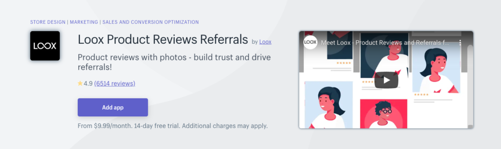 Loox Product Reviews Referrals