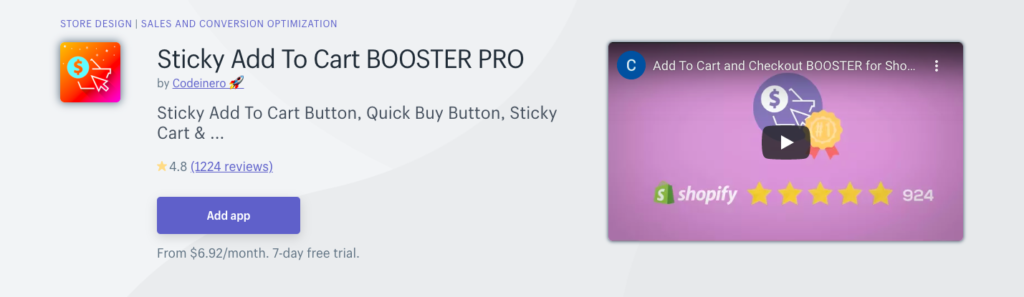 Sticky Add To Cart BOOSTER PRO