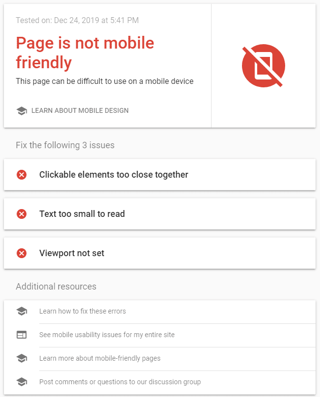 mobile friendly test for conversion boosts for black friday